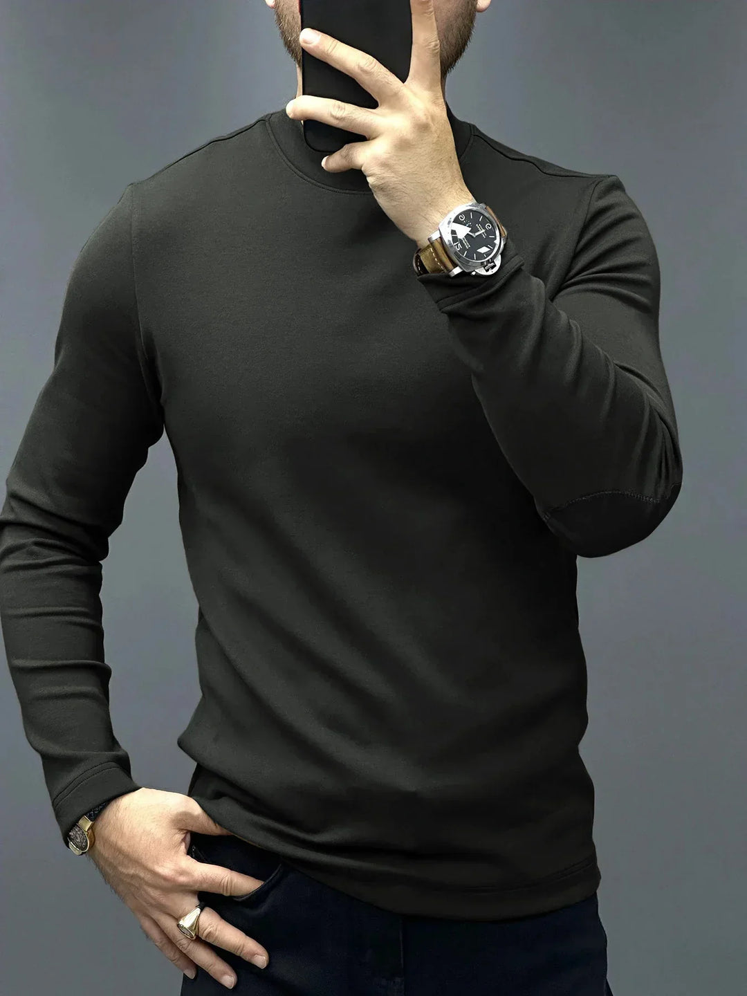 Levoire | Jersey À Manches Longues Pour Plus De Confort Et De Style. Gris foncé
