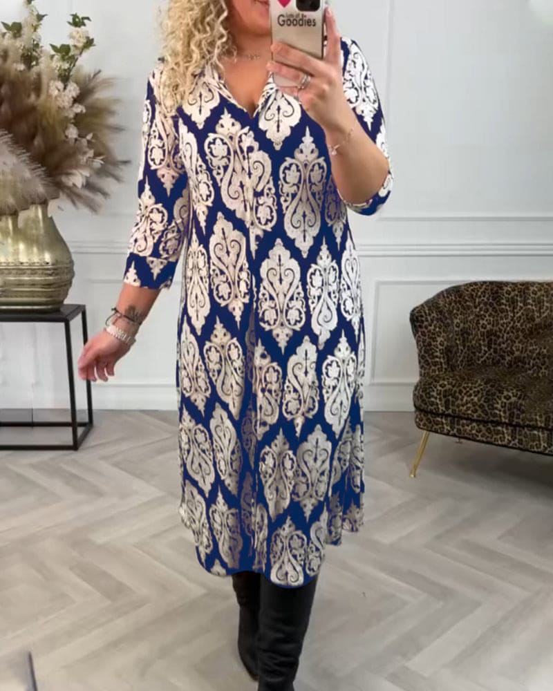 Levoire | Robe Élégante Avec Des Fentes Latérales Chic