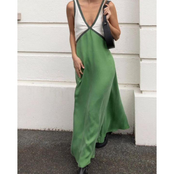 Levoire | Robe Sans Manches À Décolleté En V Vert