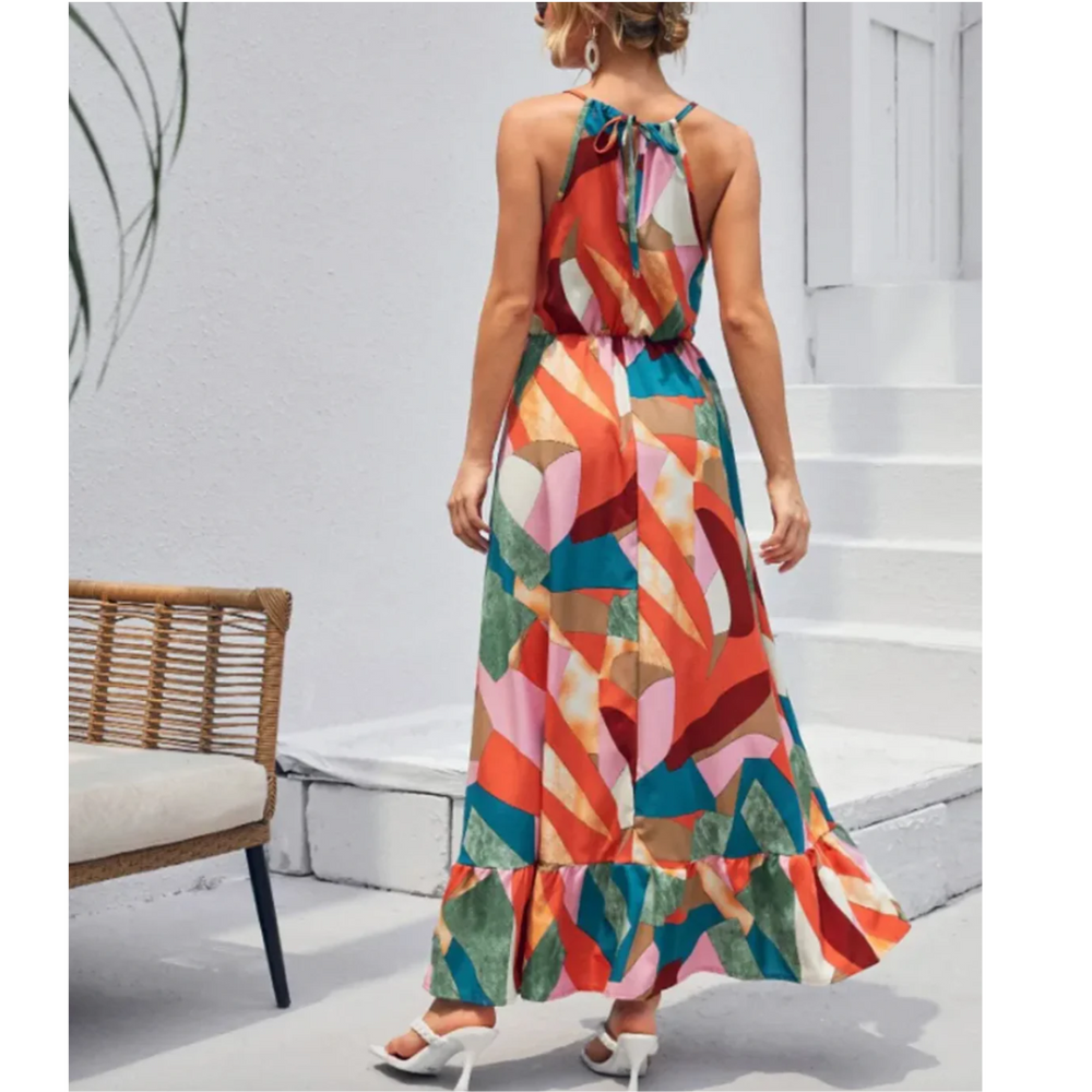 Levoire | Robe maxi d'été pour femmes halter