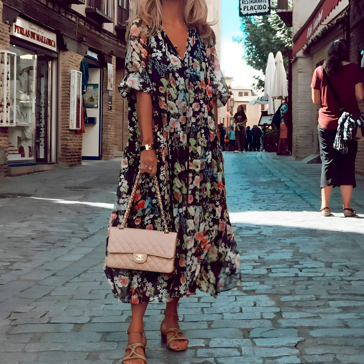 Levoire | Robe Maxi Florale Élégante Robe D'Été
