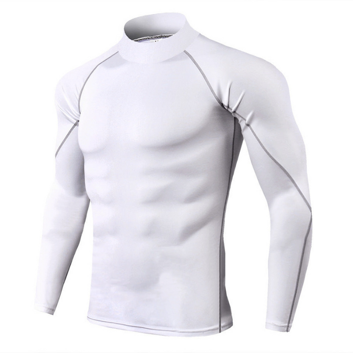 Levoire | T-shirt de sport pour hommes à manches longues Blanc