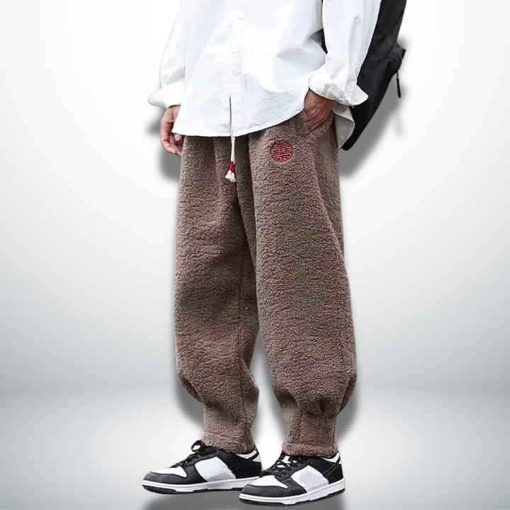 Levoire | Pantalons stylés doux et chauds Café
