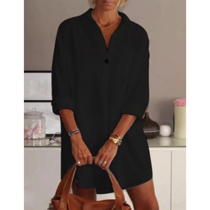Levoire | Élégant Et Léger Robe De Plage Noir