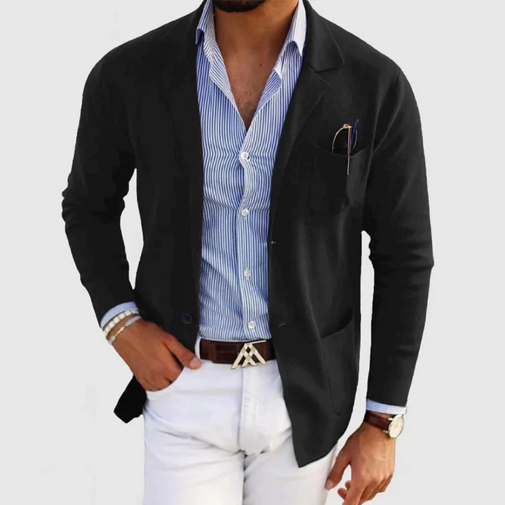 Levoire | Veste Élégante Pour Hommes Fait Main Noir