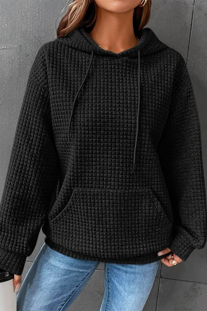 Levoire | Sweat À Capuche Avec Poches Kangourou Superposées Noir