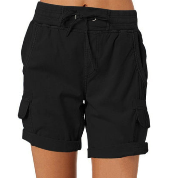 Levoire | Short Cargo Utility Femme Pantalon Court Noir