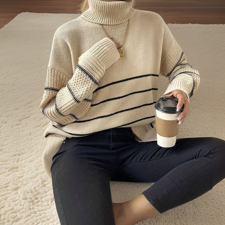 Levoire | Pullover Avec Col Roul Femmes Chaud Et Stylé