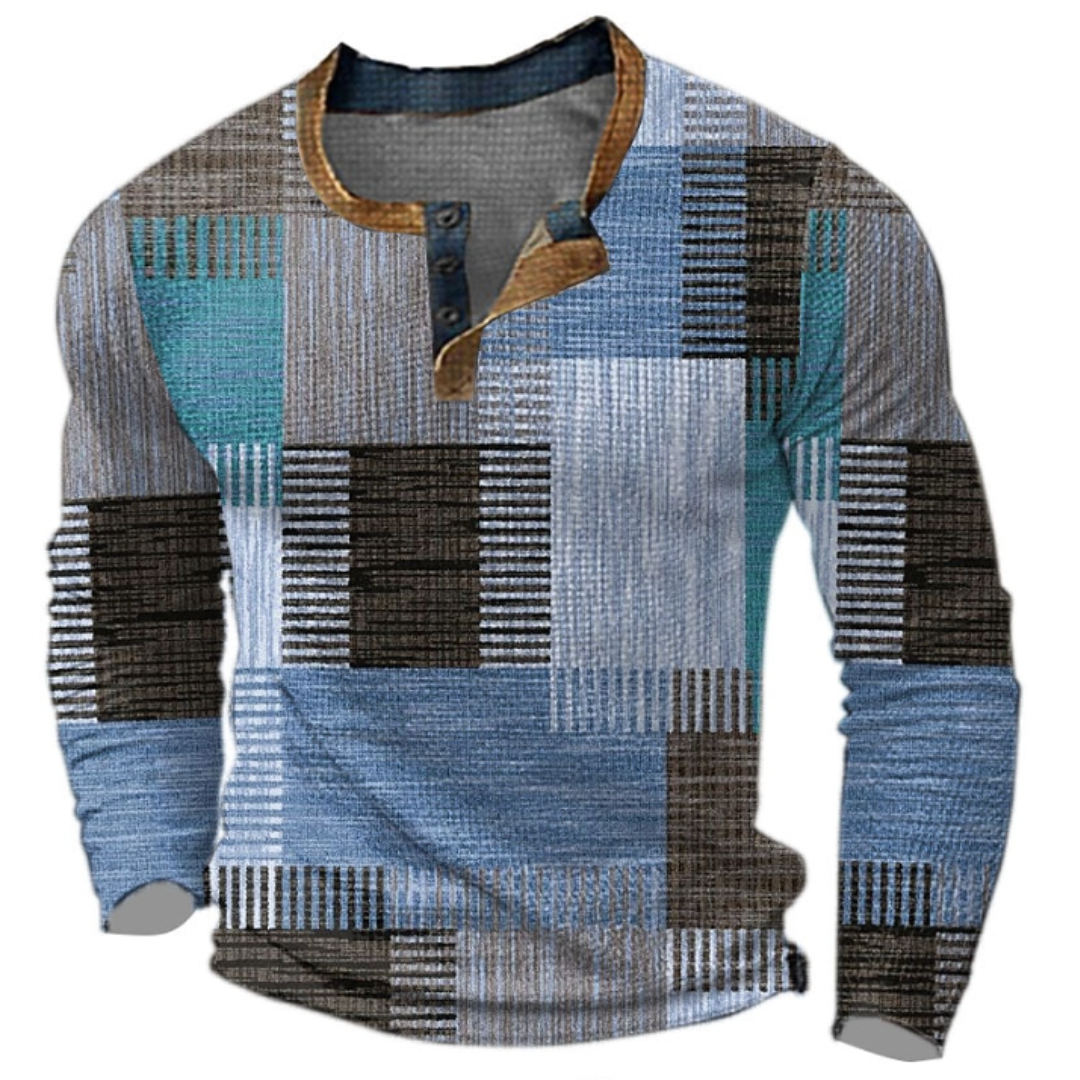 Levoire | Pull structuré à la mode pour hommes Bleu