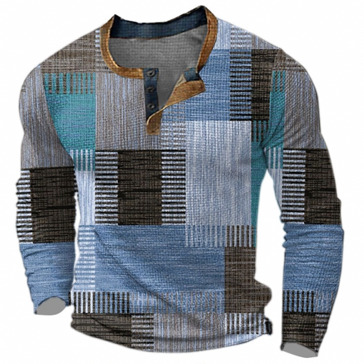Levoire | Pull structuré à la mode pour hommes Bleu