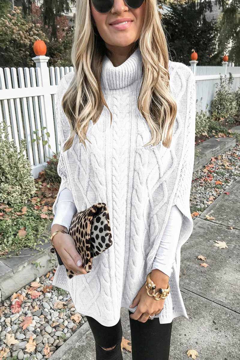 Levoire | Pull En Maille Avec Motif Torsadé Blanc
