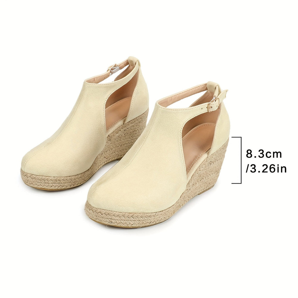 Levoire | Élégant Femmes Espadrilles À Talon Haut Et Boucles