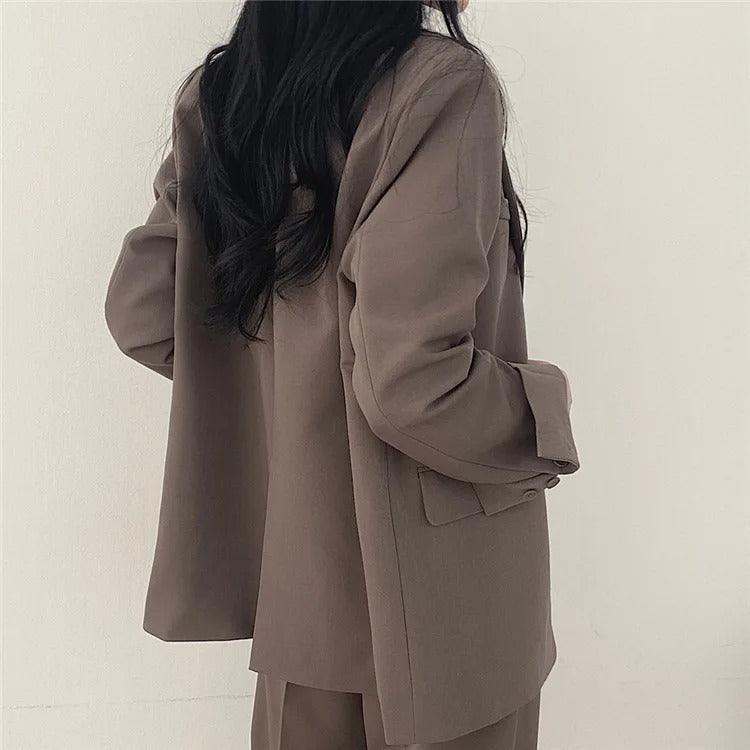 Levoire | Sur Mesure Blazer Et Pantalons Droits Set Pour Femmes