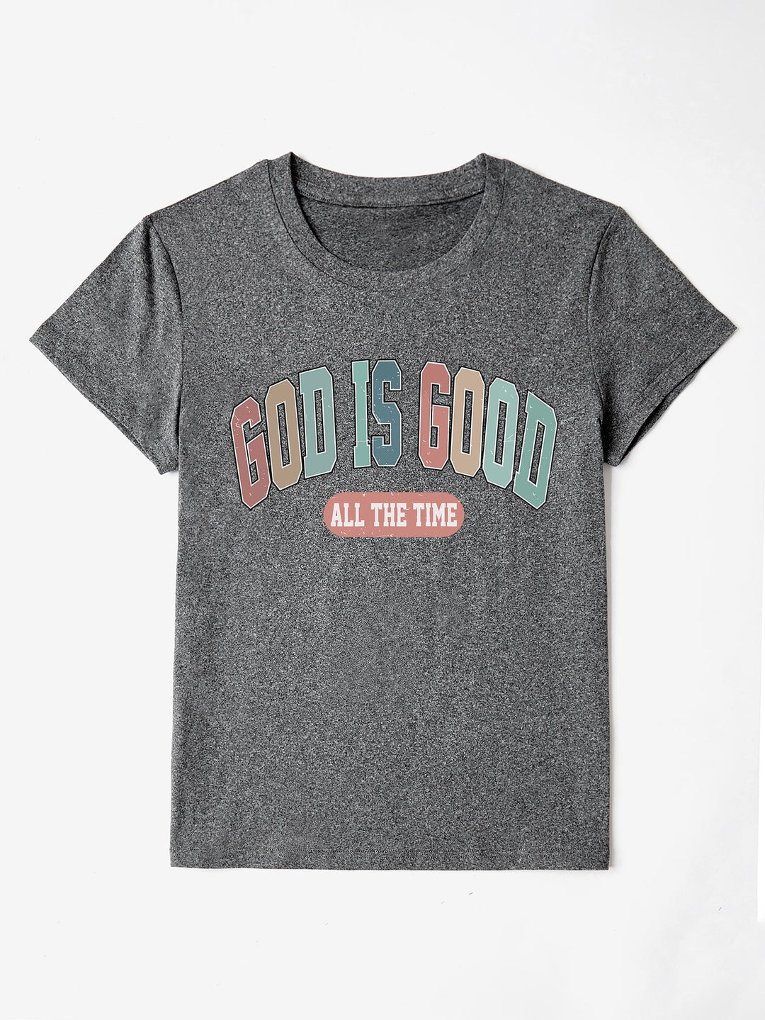 Levoire | GOTT EST SI TOUJOURS T-shirt à col rond Gris foncé