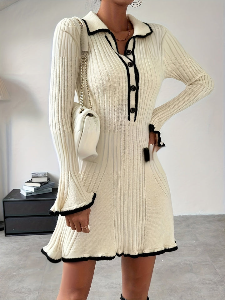 Levoire | Robe En Tricot Avec Volants