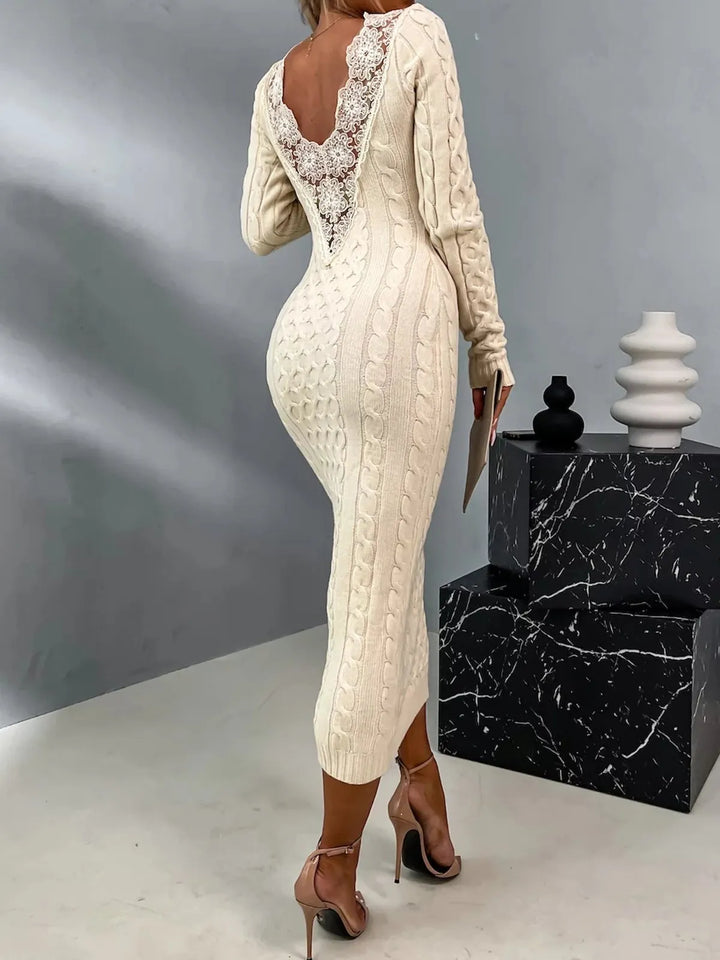 Levoire | Robe Sweat Élégante Avec Dentelle
