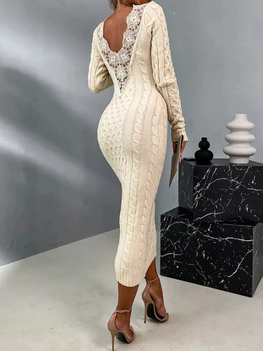 Levoire | Robe Sweat Élégante Avec Dentelle