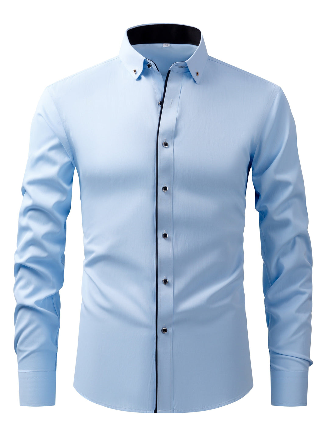 Levoire | Chemise D'Affaires À Manches Longues De Couleur Contrastée