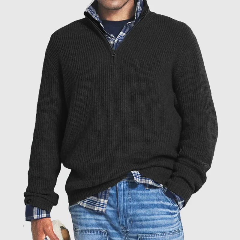 Levoire | Sweat À Fermeture Éclair Pour Hommes Noir