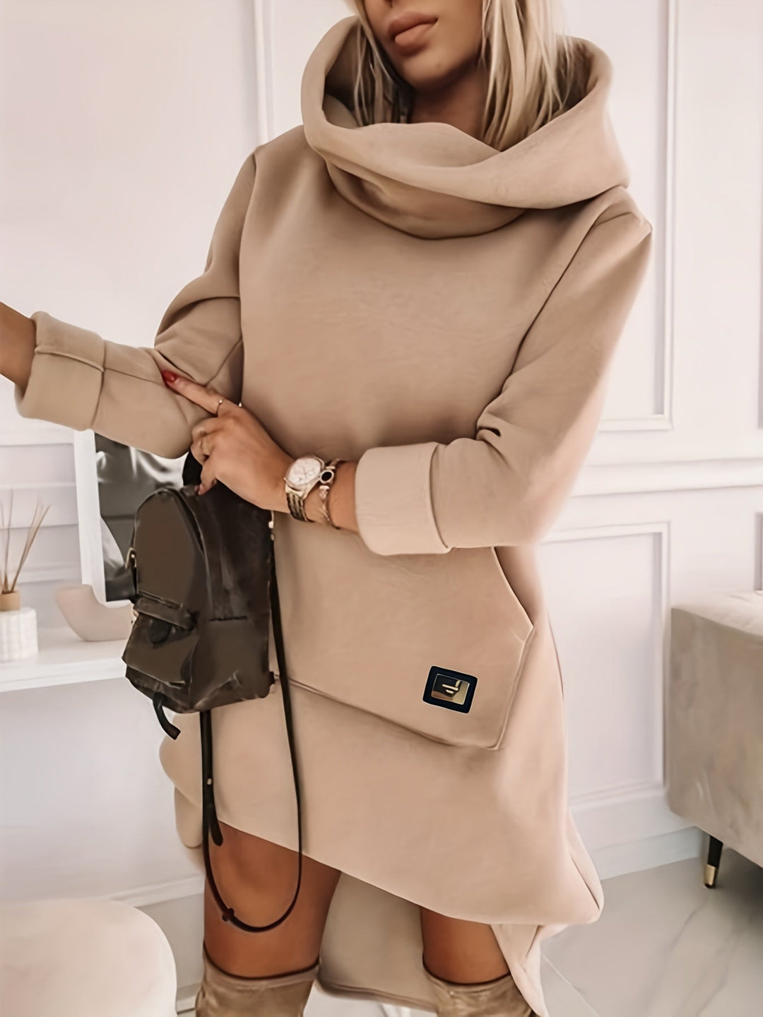 Levoire | Robe Sweat-Shirt À Capuche