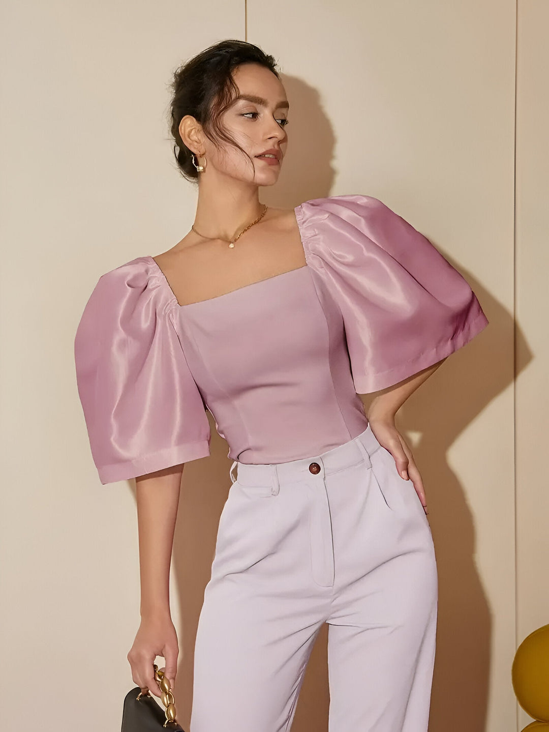 Levoire | Veste Hoikkaja Avec Une Ouverture Carrée Lotus rose pâle