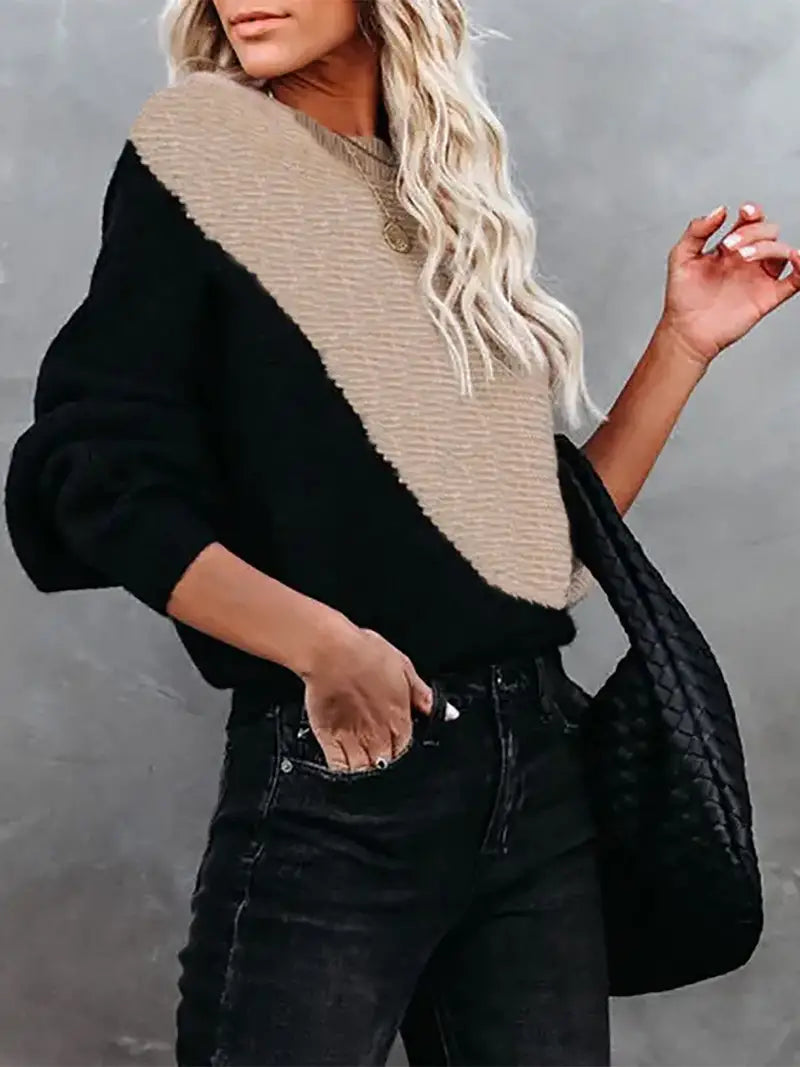 Levoire | Pull-Over À Deux Couleurs