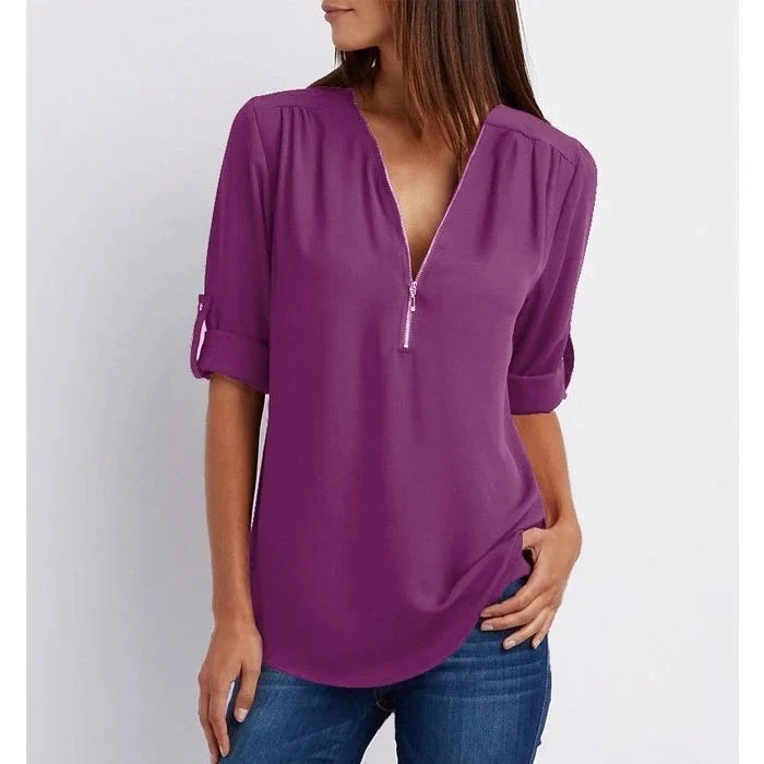 Levoire | Huppupaita avec zipper Lila