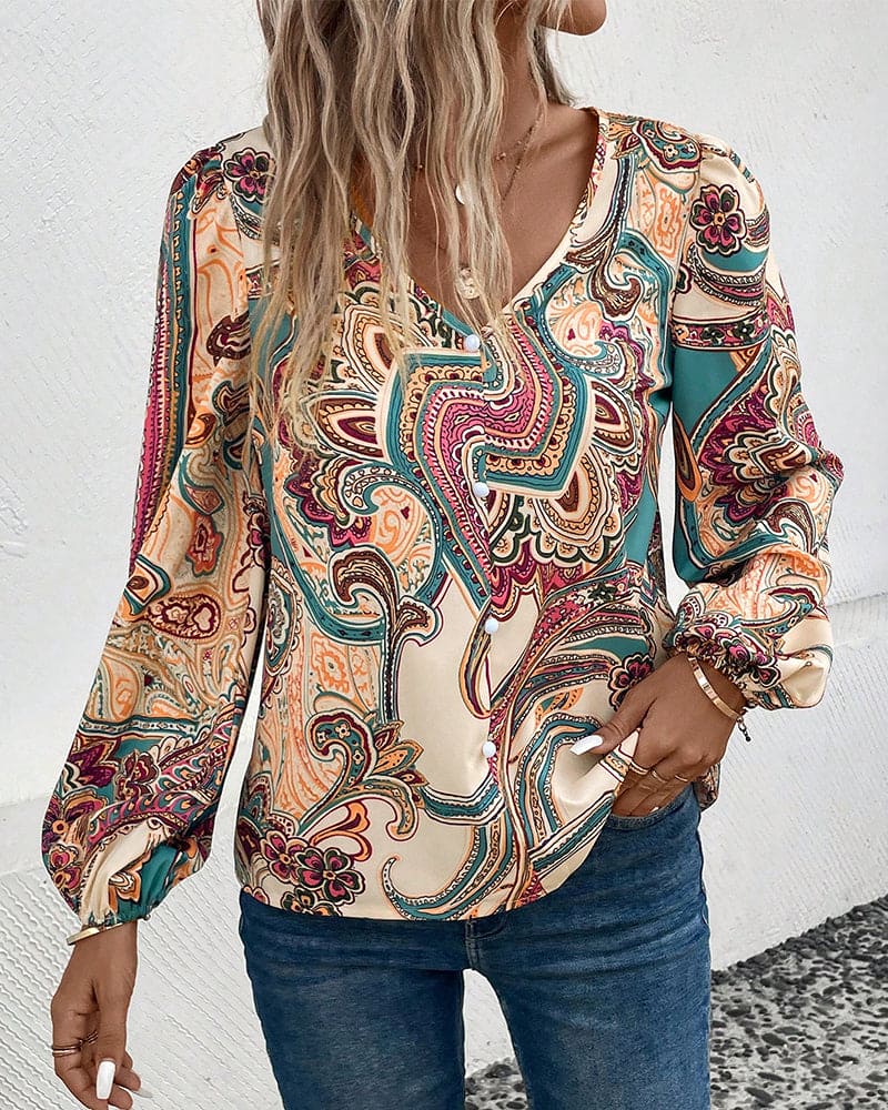 Levoire | Blouse Avec Décolleté En V À Manches