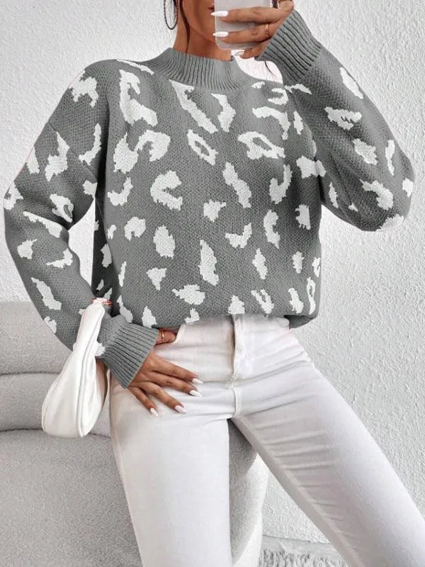 Levoire | Top à motifs léopard Gris