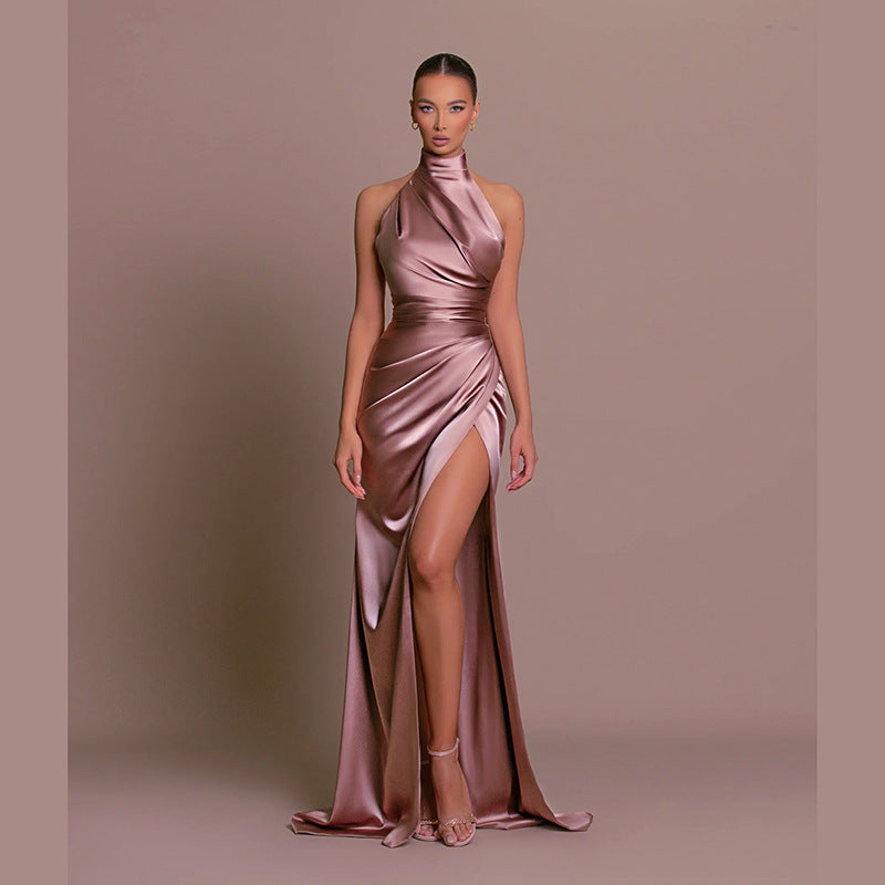 Levoire | Polyvalent sans manches automne col robe longue