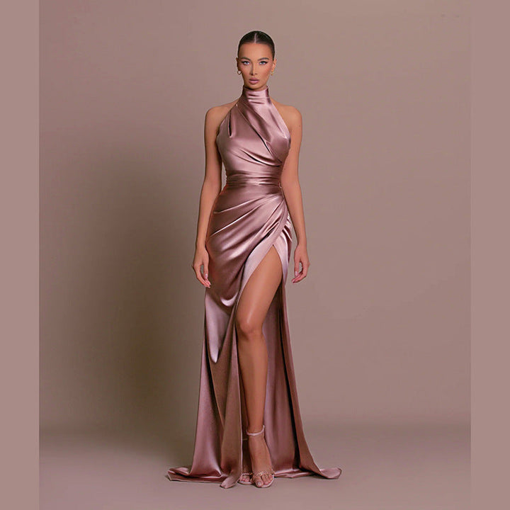 Levoire | Polyvalent sans manches automne col robe longue
