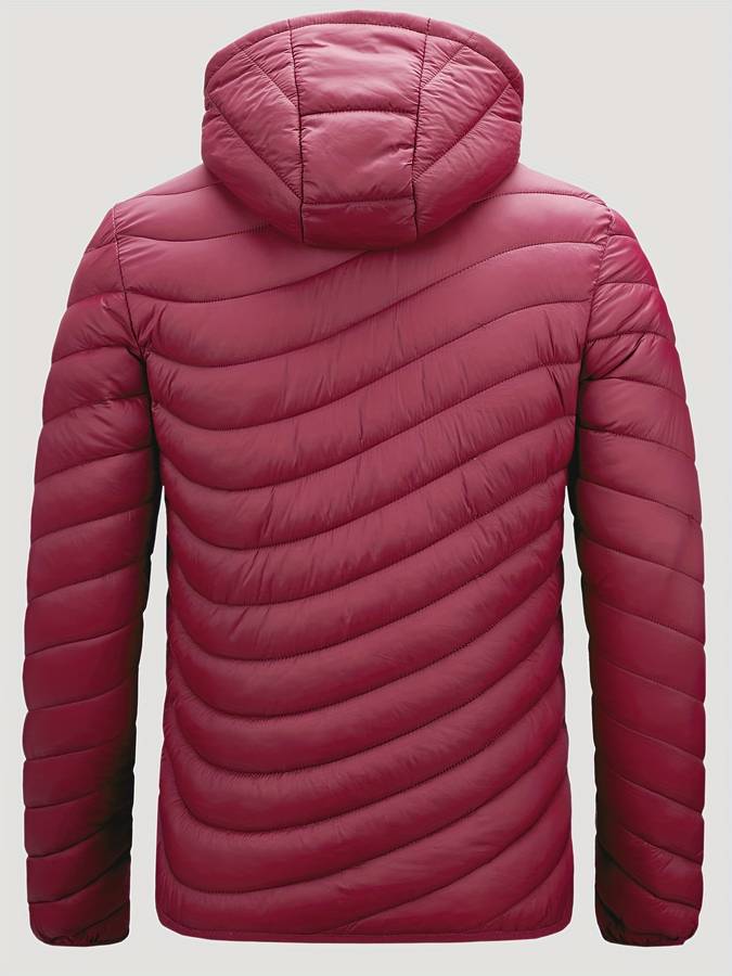 Levoire | Manteau Long Avec Capuche Boutonnée Et Poches Chauffantes