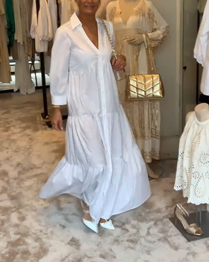 Levoire | Robe Avec Boutons Et Revers