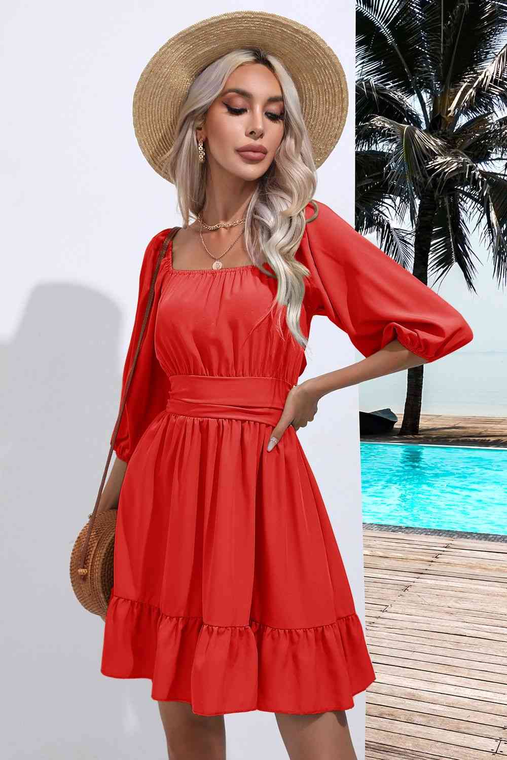 Levoire | Robe à encolure carrée