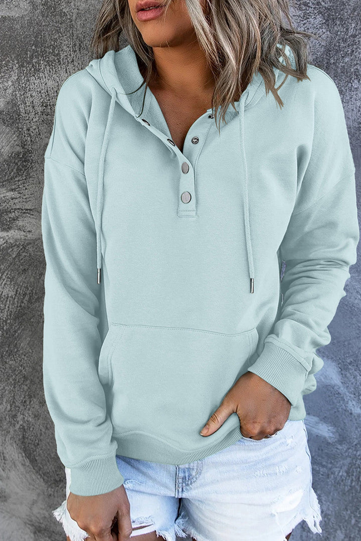 Levoire | Sweat À Capuche En Fleece Avec Détails En Bouton
