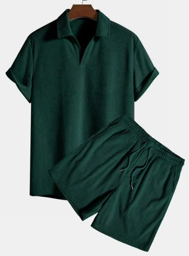 Levoire | Robe en velours à deux pièces Vert foncé