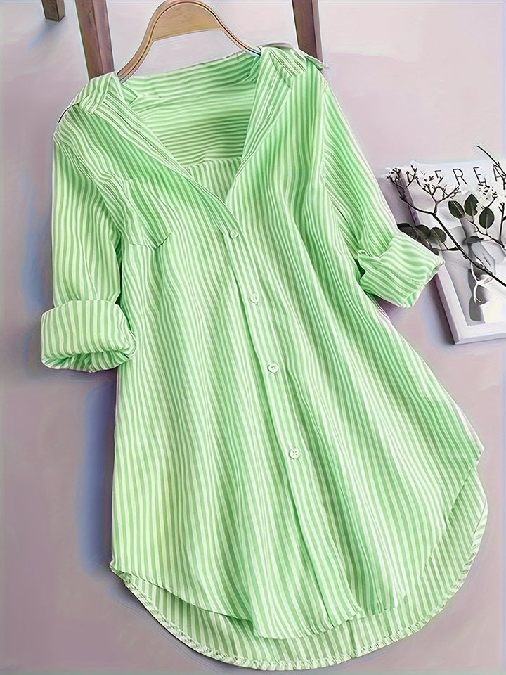 Levoire | Blouse Avec Motif Rayé Vert clair