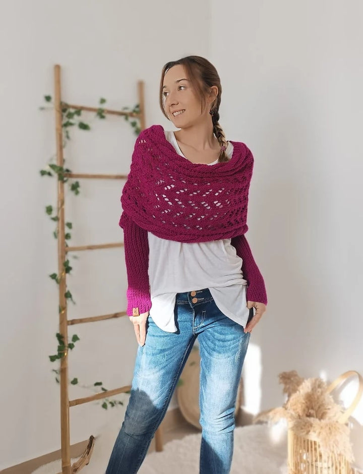 Levoire | Écharpe Élégante En Tricot Rosenrot