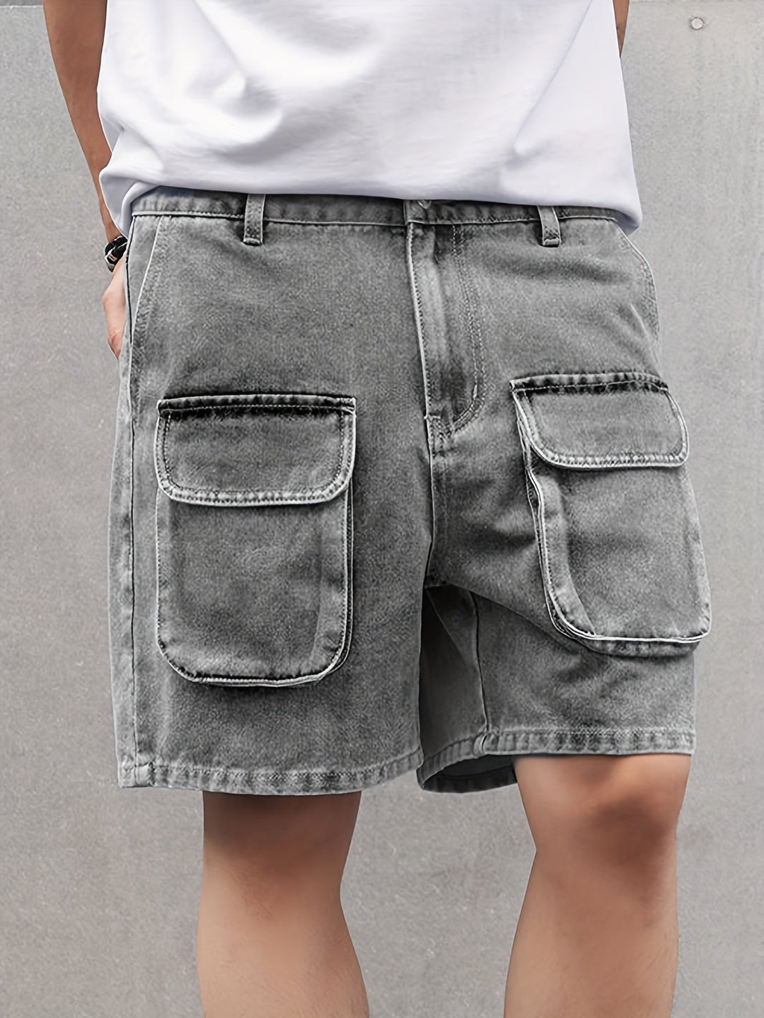 Levoire | Shorts En Denim Pour Hommes Heureux Avec Plusieurs Poches