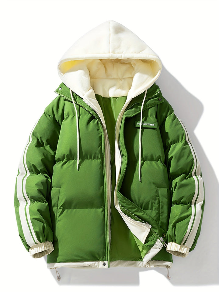 Levoire | Sweat à capuche zippé manches longues avec poches Vert