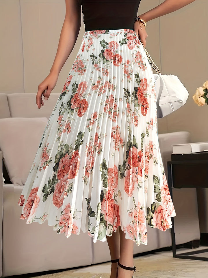 Levoire | Jupes Longues Élégantes À Motifs Floraux Blanc