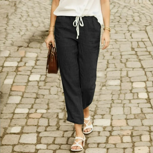 Levoire | Pantalon En Coton Avec Cordon De Serrage