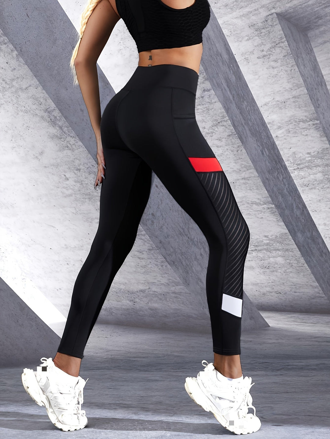 Levoire | Taille Haute Collants De Yoga Bicolores