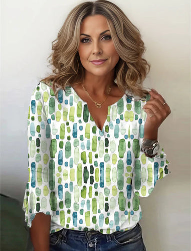 Levoire | Chemise avec impression aquarelle Eloise