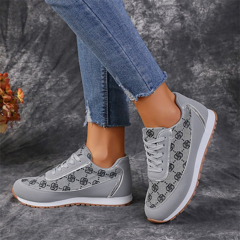 Levoire | Chaussures Litistet Confortables avec des Fleurs Gris