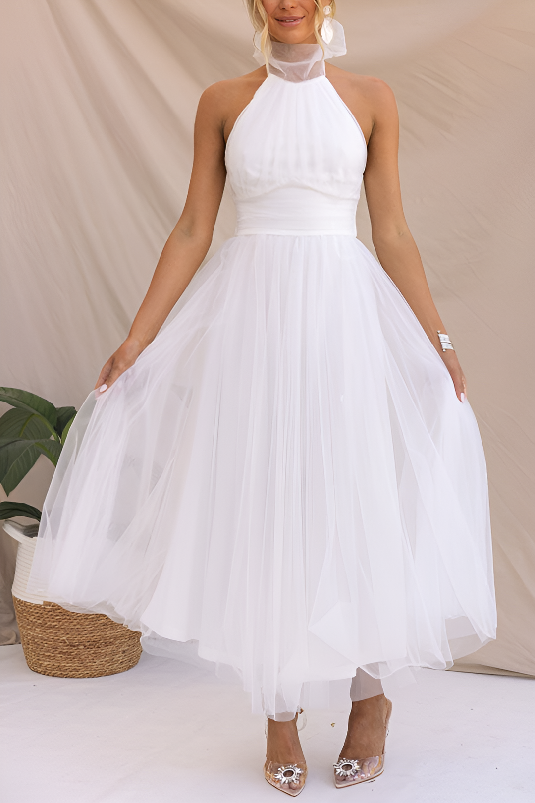 Levoire | Robe Longue Élégante Blanc