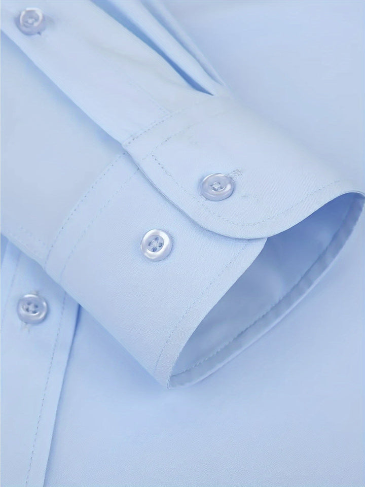 Levoire | Chemise Pour Homme Unie Avec Col Retourné