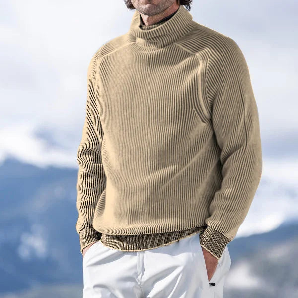 Levoire | Pull À Col Montant Confortable Pour Chaleur Et Style Khaki