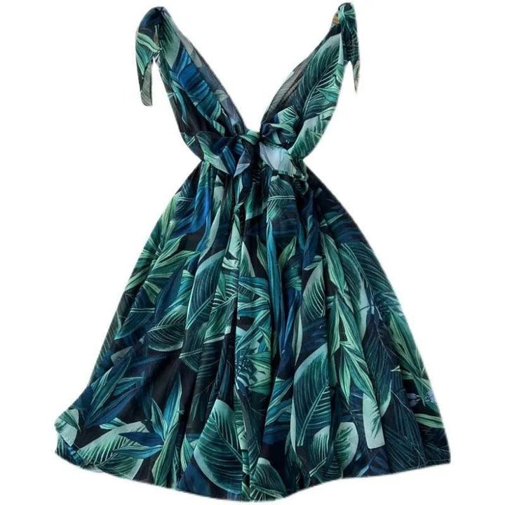 Levoire | Robe en chiffon avec imprimé