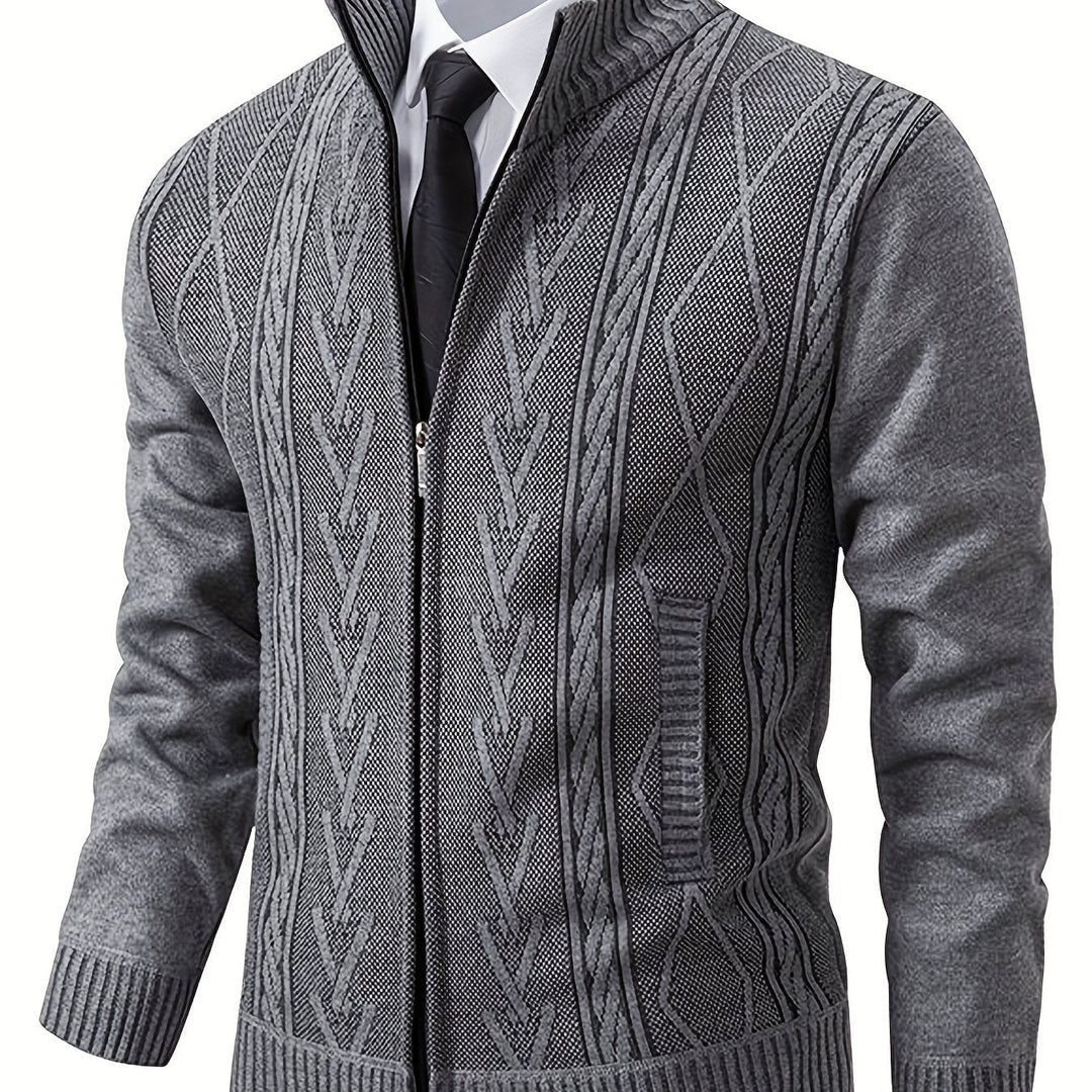 Levoire | Motif Géométrique Récolte De Vin Pour Hommes Sweatshirt Gris clair